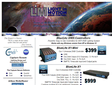 Tablet Screenshot of lightinmotionshowcontrol.com
